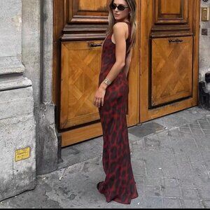 Realisation par red leopeard sleeveless dress